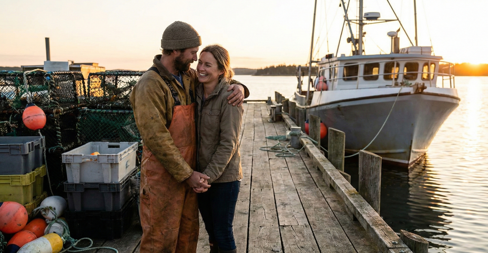 Women with Fisherman
