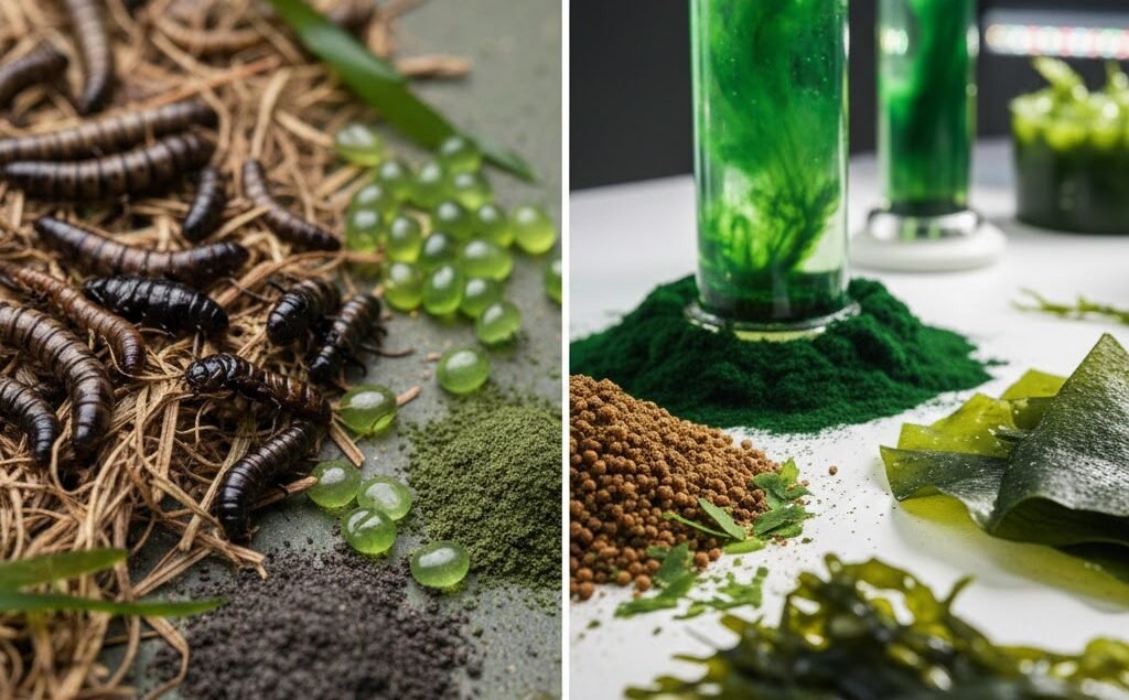 algae and insect feed